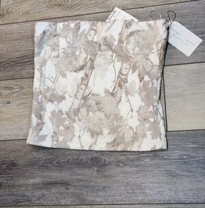 Better Together Tree And Leaves Patterned Strapless Top Size Medium